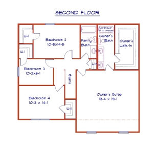 The Sophia - Second Floor-Opt 4 BR Plan w/WP